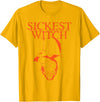Severed Books Sickest Witch, Hayride - Classic Logo T-Shirt - Golden Yellow