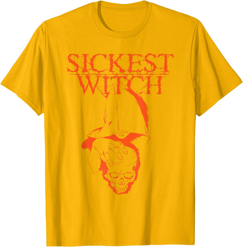 Severed Books Sickest Witch, Hayride - Classic Logo T-Shirt - Golden Yellow