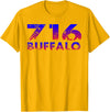 716 Tee's 716 Buffalo Skyline WNY pride T-Shirt - Golden Yellow