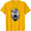 Bear Head - Angry Bear - Bear with a Crown - King of Bears T-Shirt - Golden Yellow