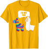 VepaDesigns Cinco De Mayo Shirt Mexican Gift Llama Id Hit That Pinata Mexican Funny Cinco de Mayo Gift T-Shirt - Golden Yellow