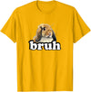 Kids Boys Girls Bruh Mini Holland Lop Bunny Rabbit Lover Hoodie in Golden Yellow