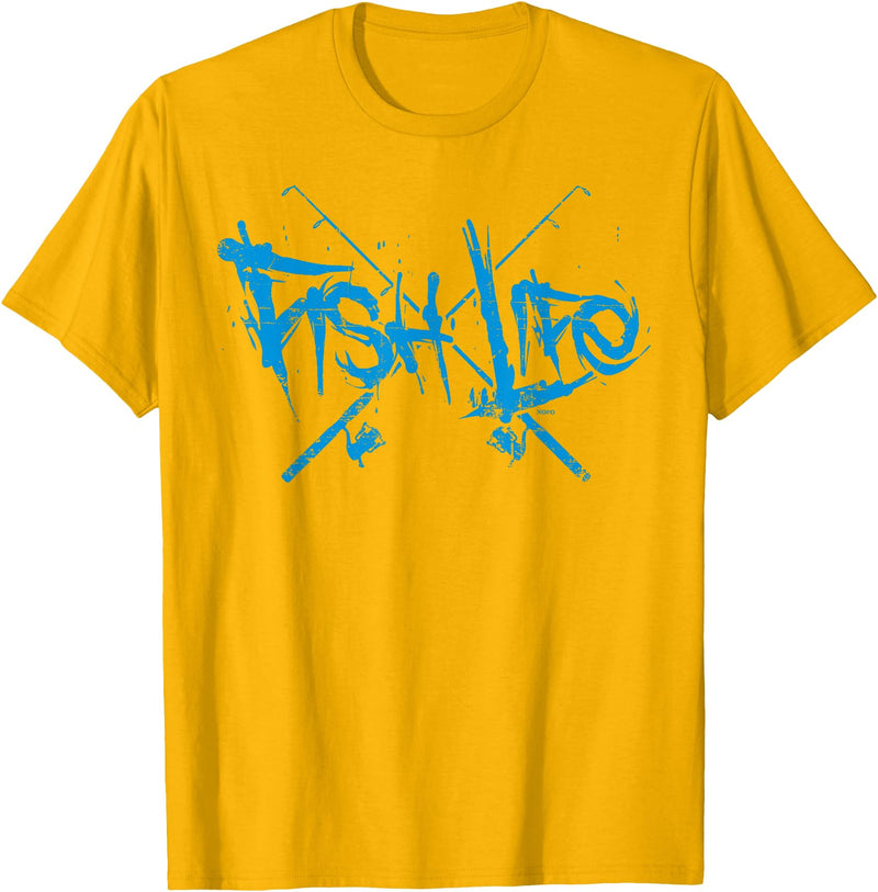 NOFO Clothing Co Fish Life, Fishing T-Shirt T-Shirt - Golden Yellow