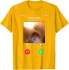 dank Meme Hamster Staring Front Camera Hamster Calling T-Shirt - Golden Yellow