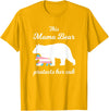 Transgender Child Mama Bear LGBT Mama Bear Protects Her Cub Transgender LGBT Trans Pride T-Shirt - Golden Yellow