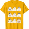 Hamster Reaction Meme Kids Boys Girls Men and Women T-Shirt - Golden Yellow