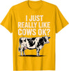 Cow Gift Cow Lover Accessories Cattle Farmer Stuff Funny Cow Design for Men Women Kids Dairy Cattle Cow Lovers T-Shirt -