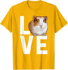 Guinea Pig Gift Guinea Pig Accessories & Stuff Cool Guinea Pig Art for Men Women Cavy Pet Guinea Pig Lover T-Shirt - Golden Yellow