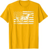 horse racing gifts Harness racing american flag, horse harness racing T-Shirt - Golden Yellow