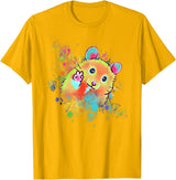 Funny Hamster T for Boys, Girls, Men, Women & Kids Hamster T-Shirt - Golden Yellow