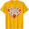Cute Polar Bear Lovers Valentine Costume Women Men Funny Polar Bear Heart Valentine Polar Bear Womens Mens Kids T-Shirt - Golden Yellow