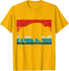 We Love Bison Bison Retro American Buffalo National Park Vintage T-Shirt - Golden Yellow