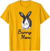 Dutch Bunny Rabbit Mom Drawing T-Shirt in Golden Yellow