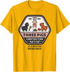 Slightly Unhinged Heather Three Pigs Construction Co. Logo T-Shirt - Golden Yellow