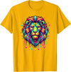 Lions Lion Lover Gifts Colorful Pop Art Lion Lions T-Shirt - Golden Yellow