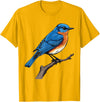 Eastern Bluebird by AKH Eastern Bluebird T-Shirt - Golden Yellow