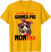 Funny Guinea Pig Pet Lover Rodent Lover Graphics Funny Guinea Pig Pet Lover Rodent Animal Best Guinea Pig Mom T-Shirt - Golden Yellow