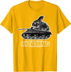 Cute Rabbit Lover Bunny Graphic Tank Top in Golden Yellow