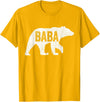 Matching Family Bear by Foxio Baba Bear Matching Family Camping Vintage Bear Funny Baba T-Shirt - Golden Yellow