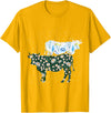 Vintage Animals Designs Vintage Cow T-Shirt - Golden Yellow