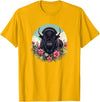 Wild Plains Buffalo Bison Gifts T Shirts & Hoodies Womens Girls Old West Retro Vintage Floral Buffalo Lover T-Shirt - Golden