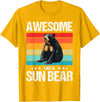 Sun Bears Sun Bear Lovers Shop Awesome like a Sun Bear. Sun Bears Sun Bear T-Shirt - Golden Yellow