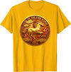 Chinese Zodiac Horse Year of the Fire Horse 2026 T-Shirt - Golden Yellow