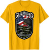 Great Smoky Mountains National Park Souvenirs Gatlinburg Tennessee Souvenirs Bears Gifts TN American Flag T-Shirt - Golden Yellow