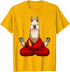 Funny Llama Gift Llama Lover Accessories & Stuff Cute Llama Design For Men Women Alpaca Animal Llama Lovers T-Shirt - Golden Yellow