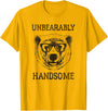 Trendy Apparel Trendy Unbearably Handsome Stunning Bear Face T-Shirt - Golden Yellow
