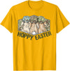 Hoppy Easter Camo Bunnies Funny Rabbit Bunny Hunting Camo T-Shirt in Golden Yellow