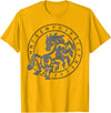 Norse mythology designs Norse Horse Sleipnir T-Shirt - Golden Yellow