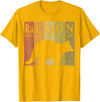 Raccoon Periodic Chemistry Elements Retro Racoon Raccoon Periodic Table Elements Racoon Nerd Vintage T-Shirt - Golden Yellow