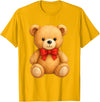 Teddy Bear Accessories Gifts Women Men Kids Teddy Bear Cute Teddy Bear Lover Illustration Graphic Design T-Shirt - Golden Yellow