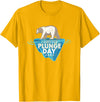 Take The Plunge Designs Polar Bear Plunge Event - Retro I Survived Plunge Day 2025 T-Shirt - Golden Yellow