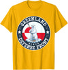Greenland Defense Front Polar Bear Retro Tees Greenland Guard Polar Bear Spear Arctic Emblem T-Shirt - Golden Yellow