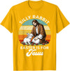 Silly Rabbit Easter Is for Jesus Easter Day Christian Bunny T-Shirt in Golden Yellow