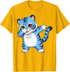 generic Funny Cartoon Korean Tiger for Youth Toddler Kids Boys Girls T-Shirt - Golden Yellow