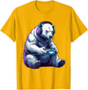 Funny Graphic Gamers tee Polar Bear Funny Video Games Polar Bear T-Shirt - Golden Yellow