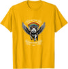 Schwein im Himmel – Träume steigen hoch Flying Pig with Wings in the Sky T-Shirt - Golden Yellow