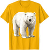 Polar bear for Men Women Design Polar Bear T-Shirt - Golden Yellow