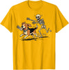 Halloween Costume Spooky Skeleton Beagle Beagle Skeleton Halloween T-Shirt - Golden Yellow