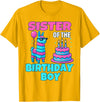 gaming gamer Birthday Llama Pinata Family Apparel Sister Birthday Boy Llama Pinata Party family mathing women T-Shirt - Golden Yellow