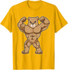 Snabdesign84 Bear Bodybuilder Bodybuilding Sports T-Shirt - Golden Yellow