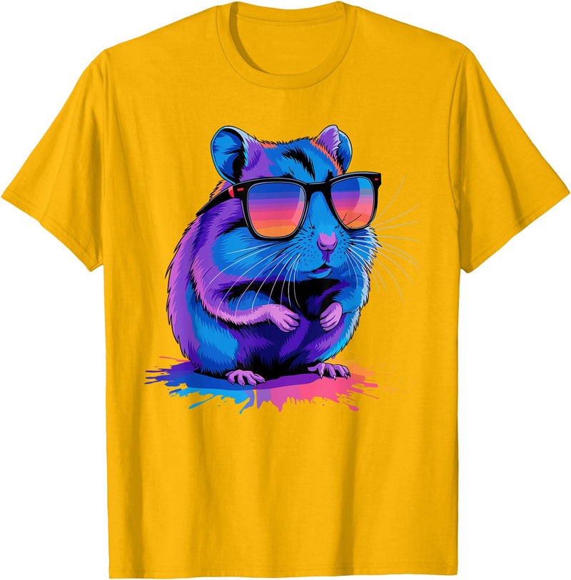 Cute Hamster Costume for Men Women Kid Hamster Lover Hamster T-Shirt - Golden Yellow