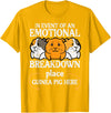 Guinea Pig Shirts For Men Women Kids Gift Emotional Breakdown Place Guinea Pig Cavy Pet Women Men Kids T-Shirt - Golden Yellow