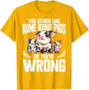 Kune Kune Pig Accessories & KuneKune Clothes Kune Kune Pig Lover Pig Breeder Supplies Kunekune Pig T-Shirt - Golden Yellow
