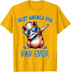 Funny Guinea Pig Daddy Cute Guinea Pig Designs Guinea Pig Dad Funny Guinea Pig T-Shirt - Golden Yellow