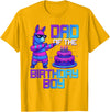 Llama Pinata Birthday Family Bday Party Decoration Daddy of Birthday Boy Llama Pinata Party Family Matching T-Shirt - Golden Yellow