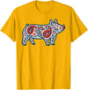 Aztec Show Pig Livestock Animal Lover Aztec Show Pig Livestock Pig Breeder Stock Show Mom Pig T-Shirt - Golden Yellow